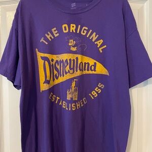 Disney Vintage Purple and Yellow Short Sleeve Tee XL